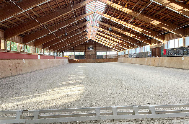 Oliveira Stables renovated indoor riding arena